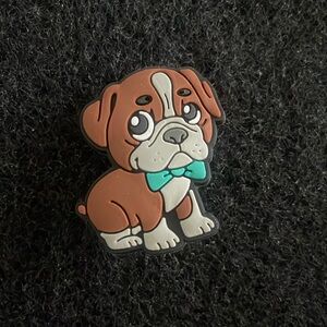 Bow tie puppy CROCS shoe charm jibbitz